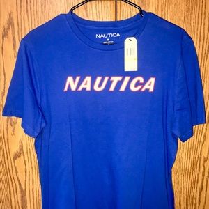 Nautica Blue Adult Men’s medium tee New with tags